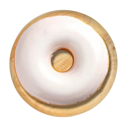 White Fudge Donut